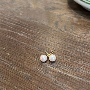 Elegant Real Pearl Stud Earrings